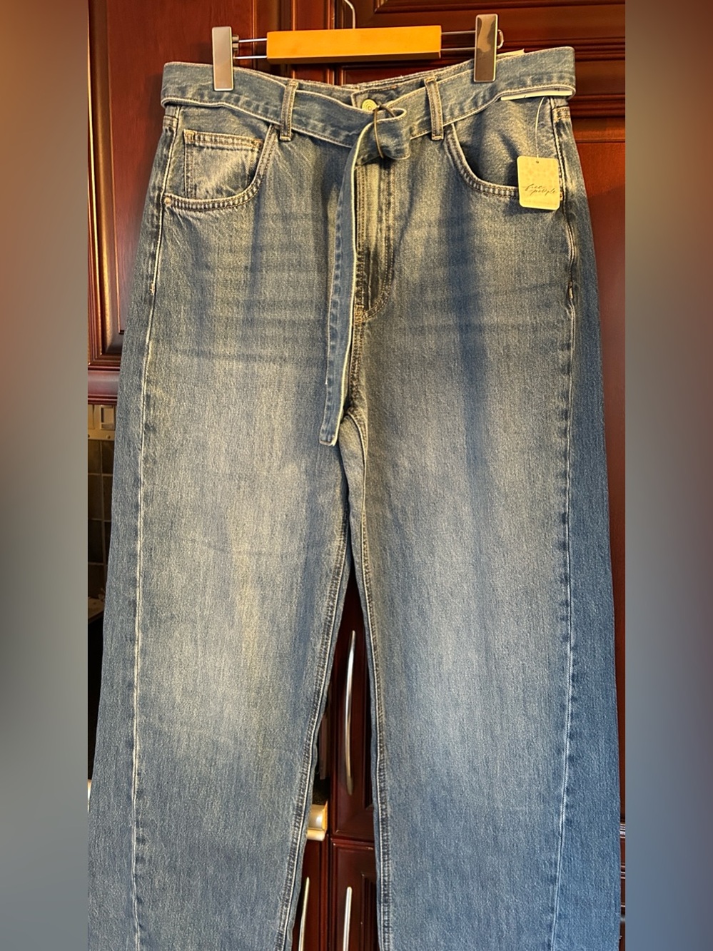 FREE PEOPLE x We The Free East Bay Cuffed Jeans/Spunky size 31 - Picture 13 of 16